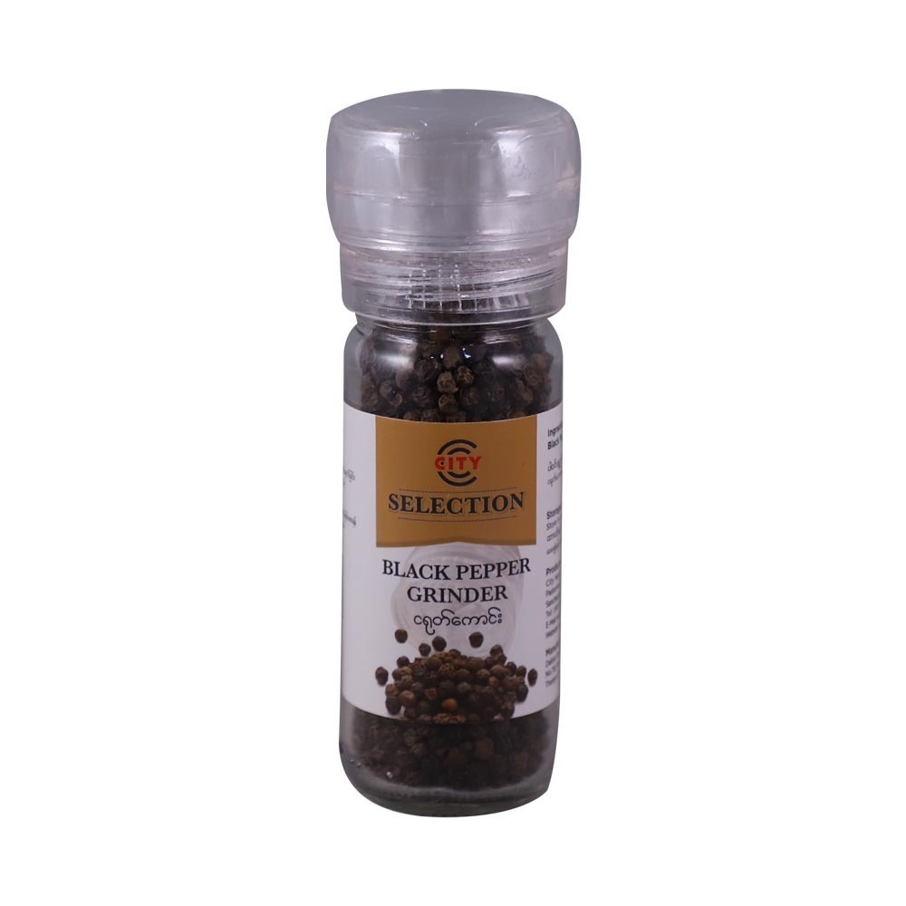 City Selection Black Pepper With  Grinder 40G