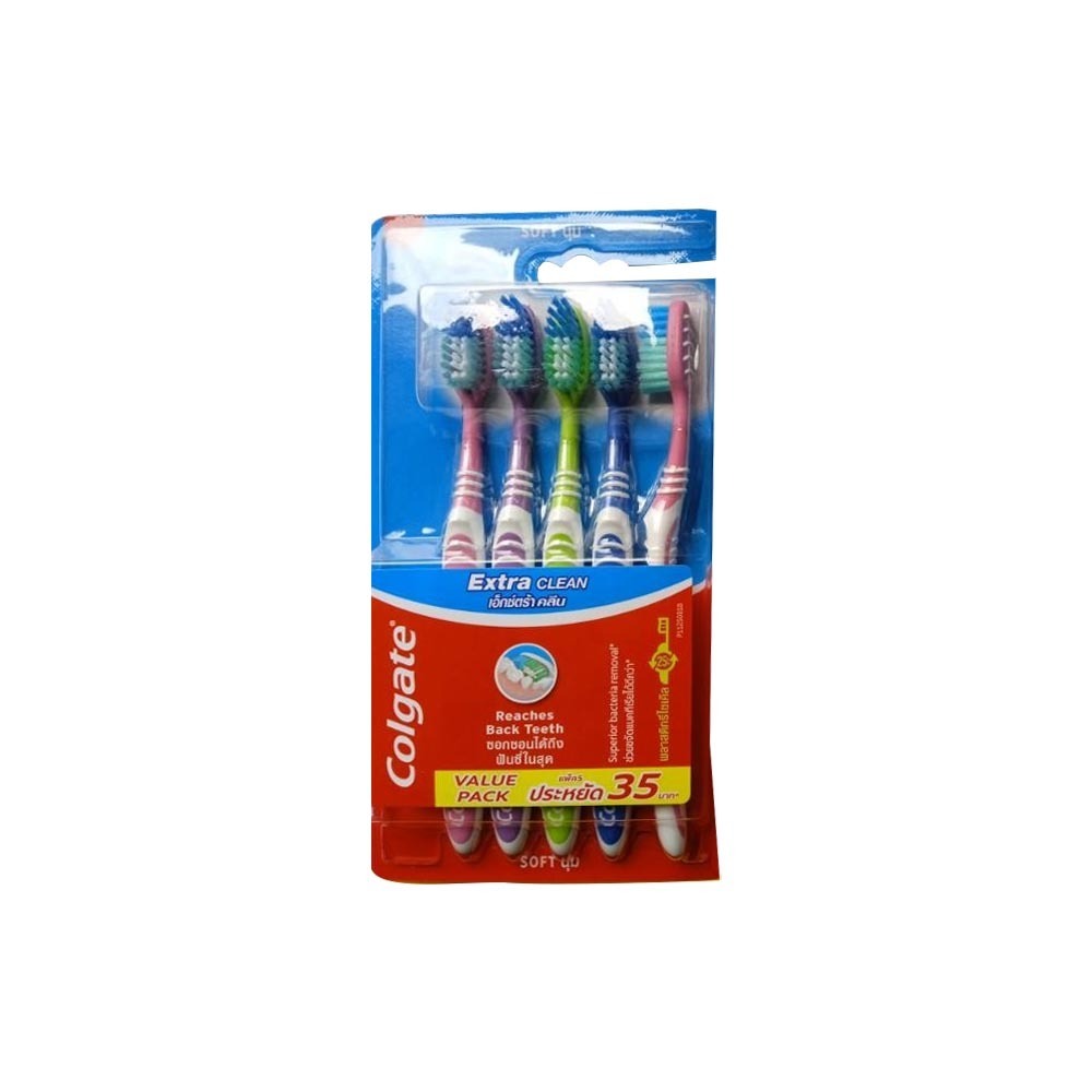 Colgate Extra Clean Soft Toothbrush 5PCS
