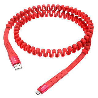 NEW U78 Cotton Treasure Elastic Charging Data Cable For Micro/Red