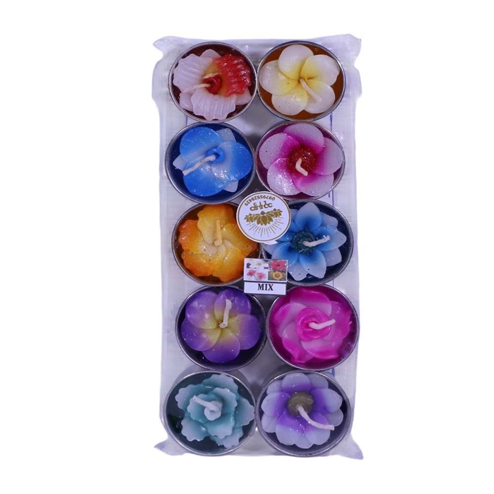 Thadingyut Flower Tealight Candle 10PCS