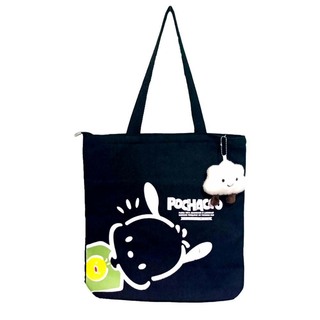 Pochacco Sided Bag (Tote Bag) With Doll Black 112100002