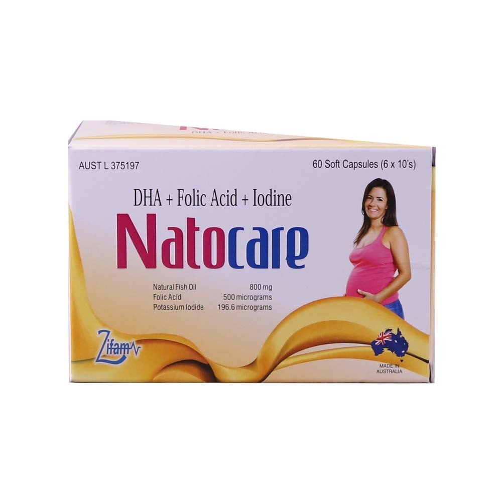 Natocare Dha-Folic Acid-Iodine 10PCSx6