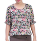 Kudos Floral Chiffon Blouse B-003(C) Celadon  Medium