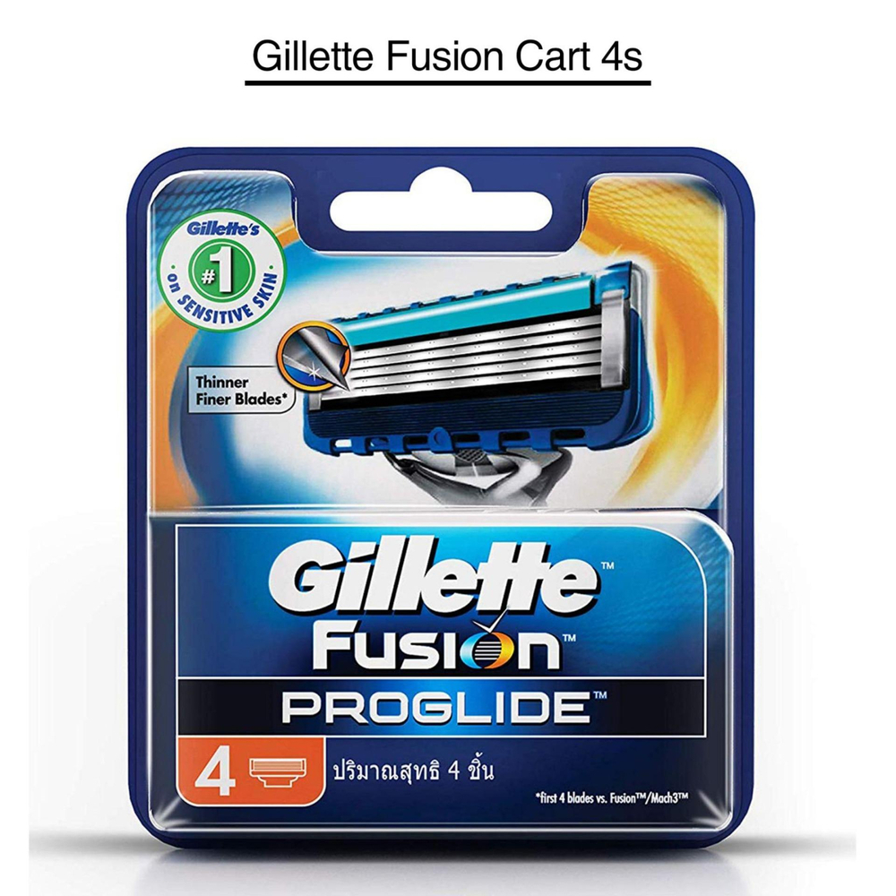 Gillette Fusion Proglide Refill Catridges 4PCS