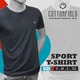 Cottonfield Men Short Sleeve Sport T-shirt C01 (XL)