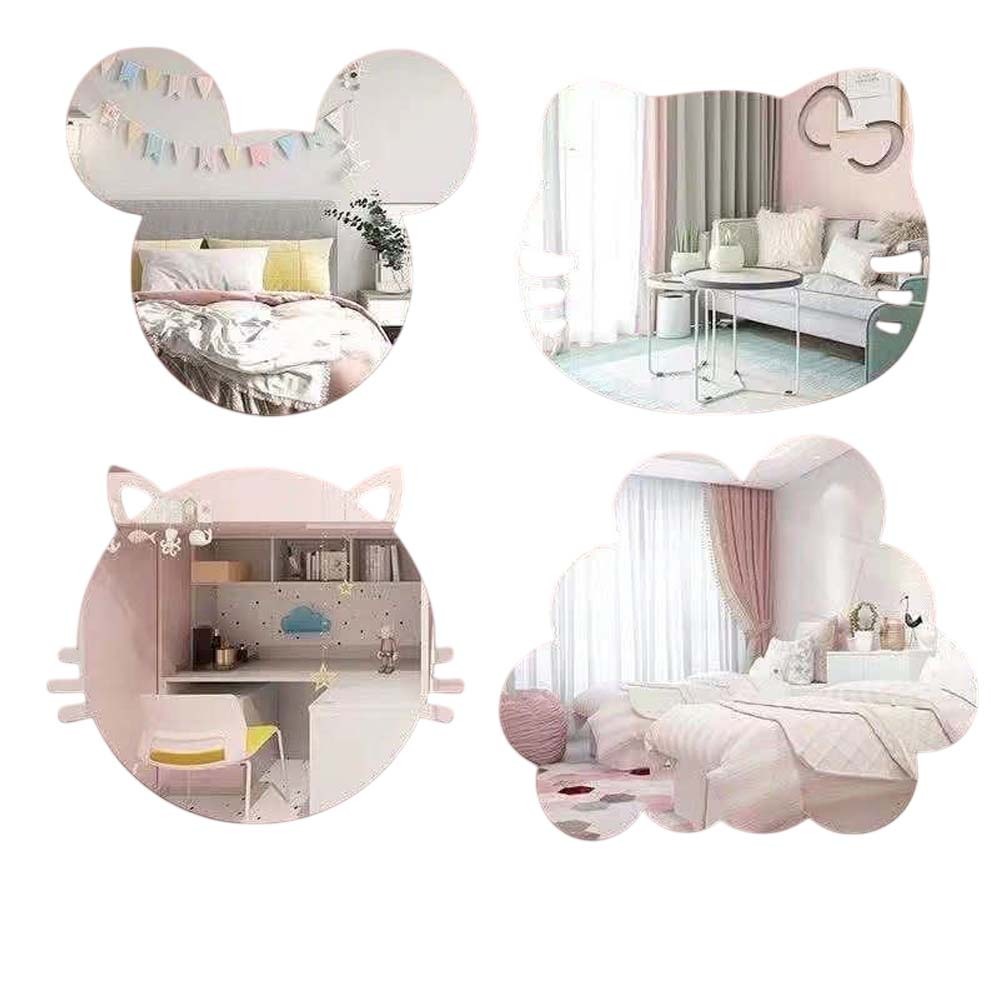 Beauty House Wall Mirror Sticker Random Design 30cm