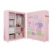 Beauty House 6-Compartment Fabric Wardrobe with Zipper Cover (Random)