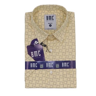 BMC Men Slimfit Shirt Short Sleeve 2330071 Gray Medium