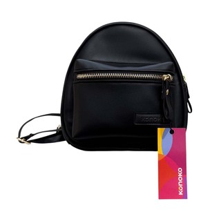 Konoko Leather Mini Backpack Extra Small (Black)