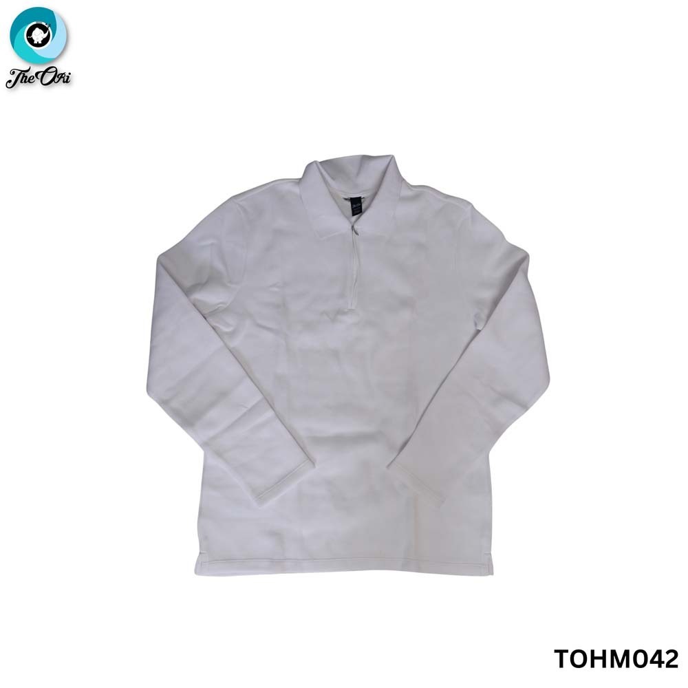 The Ori Men Long Sleeve Top TOHM042 White Large