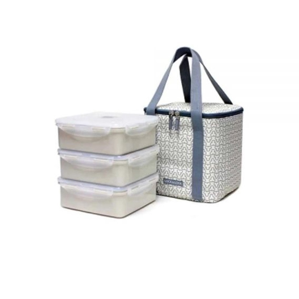 Lock & Lock Lunch Box 3P Set HPL856CI-HCM (Ivory)