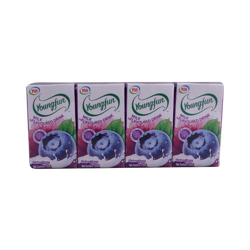 Youngfun Flavoured Milk Drink Blueberry 4PCS x 125ML