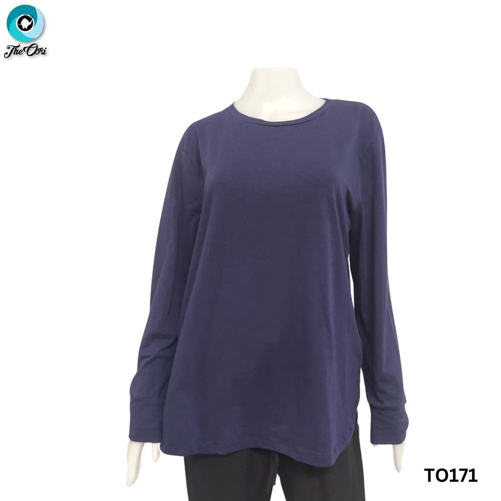 The Ori Women Long Sleeve Top Indigo TO171 XL