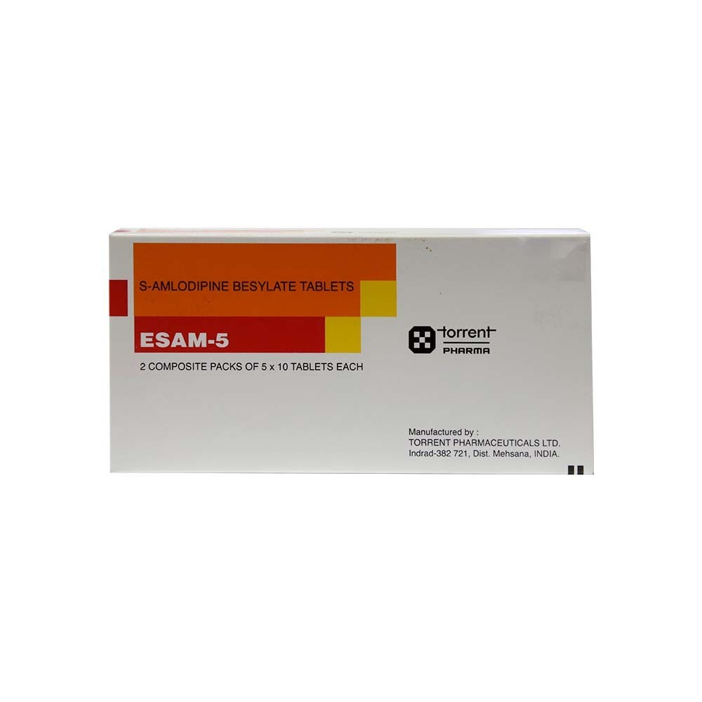 Esam-5 S-Amlodipine Besylate 10PCS x 10
