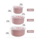 Wheat Straw Stackable Food Storage Container 3PCS