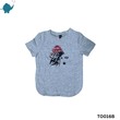 Max & Mia Unisex Printed T-Shirt TO016B Grey (9-10 Years)