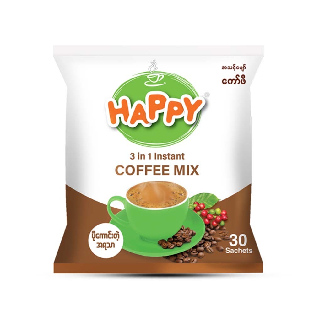 Happy 3 in1 Instant Coffee Mix 660G 30Sachets