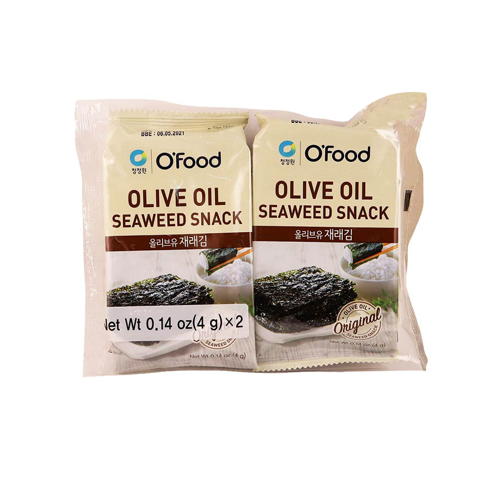 O`Food Olive Oil Seaweed Snack 4Gx2