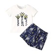 Toddler Boy Giraffe Print Short-Sleeve Tee And Shorts Set 2PCS 20652335