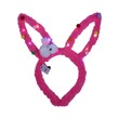 Uncle Gyi LED Light-Up Plush Rabbit Ears Headband Deep Pink 10PCS