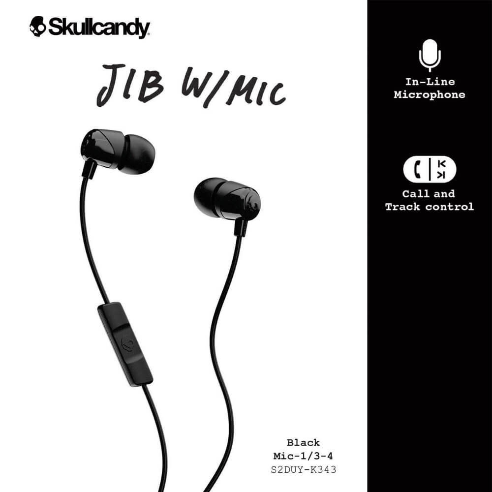 Skullcandy JIB Micrphone Earbuds (Black)