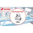 Carbonless Bond Receipt Paper White
 1Ply 75MM x 68MM