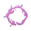 Uncle Gyi LED Glowing Feather Crown Headband Pink 10PCS