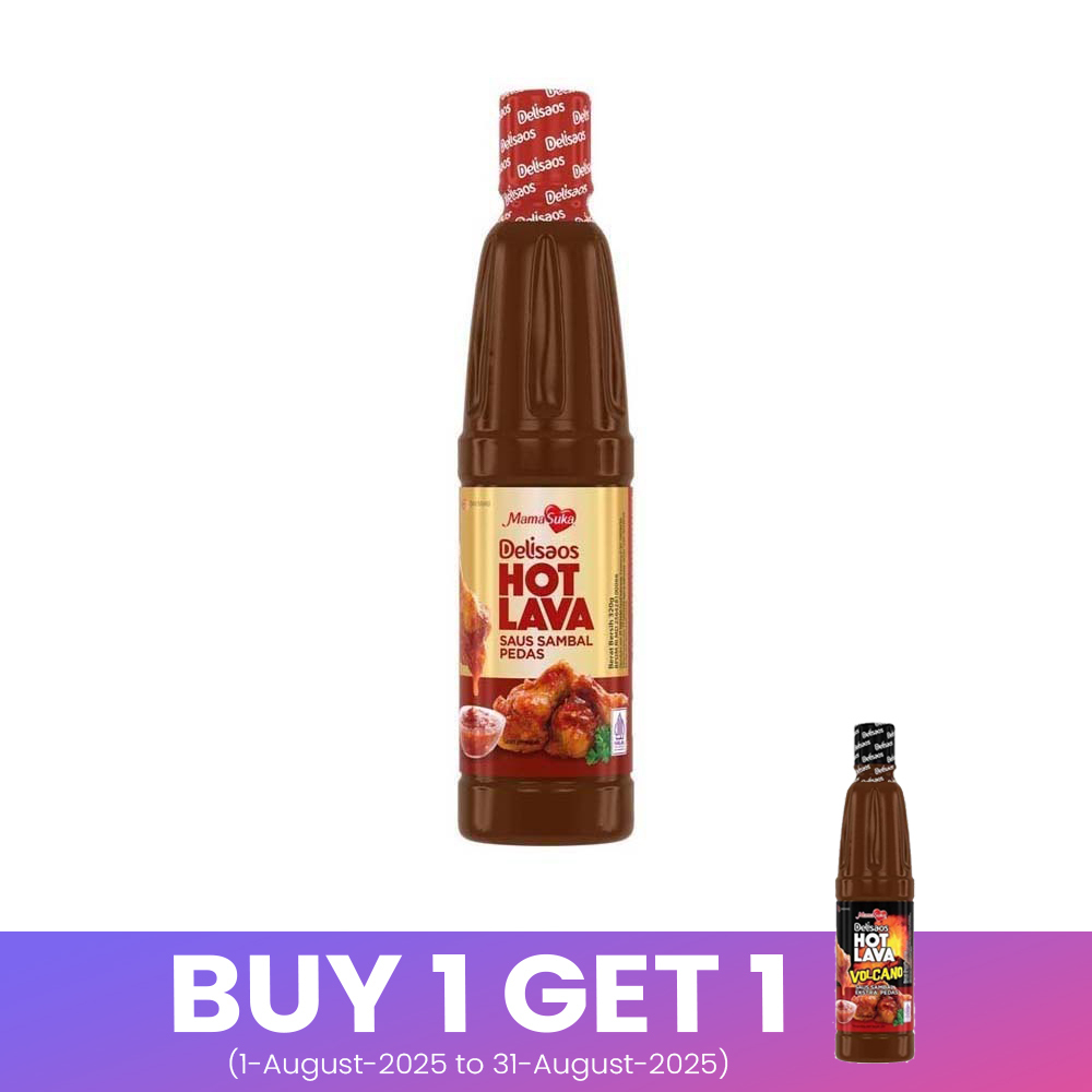 Delisaos Hot Lava Spicy Chili Sauce 320G
