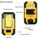 LED Work Light with Magnet USB Rechargeable Portable Camping Lights FLS0000782