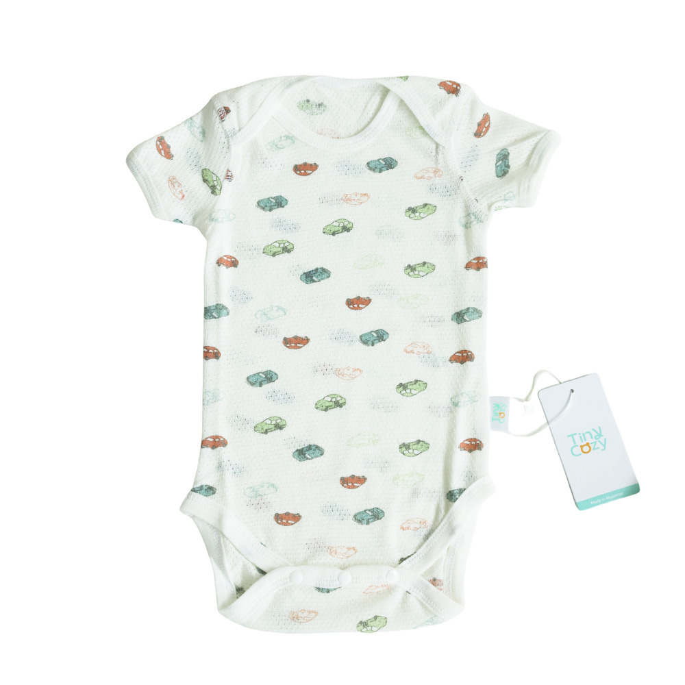 Tiny Cozy Airy Cotton Body Suite (Short Sleeve) TC2026M Car