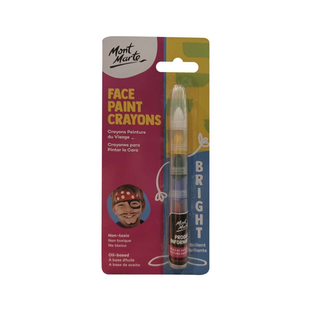 Mont Marte Face Paint Crayons Bright 6PCS MBRT7004