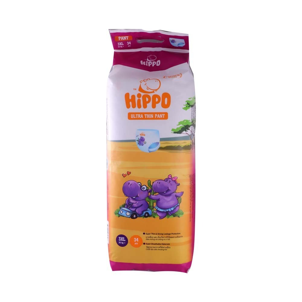 Hippo Baby Diaper Pant Ultra Thin Jumbo 34PCS(XXXL)