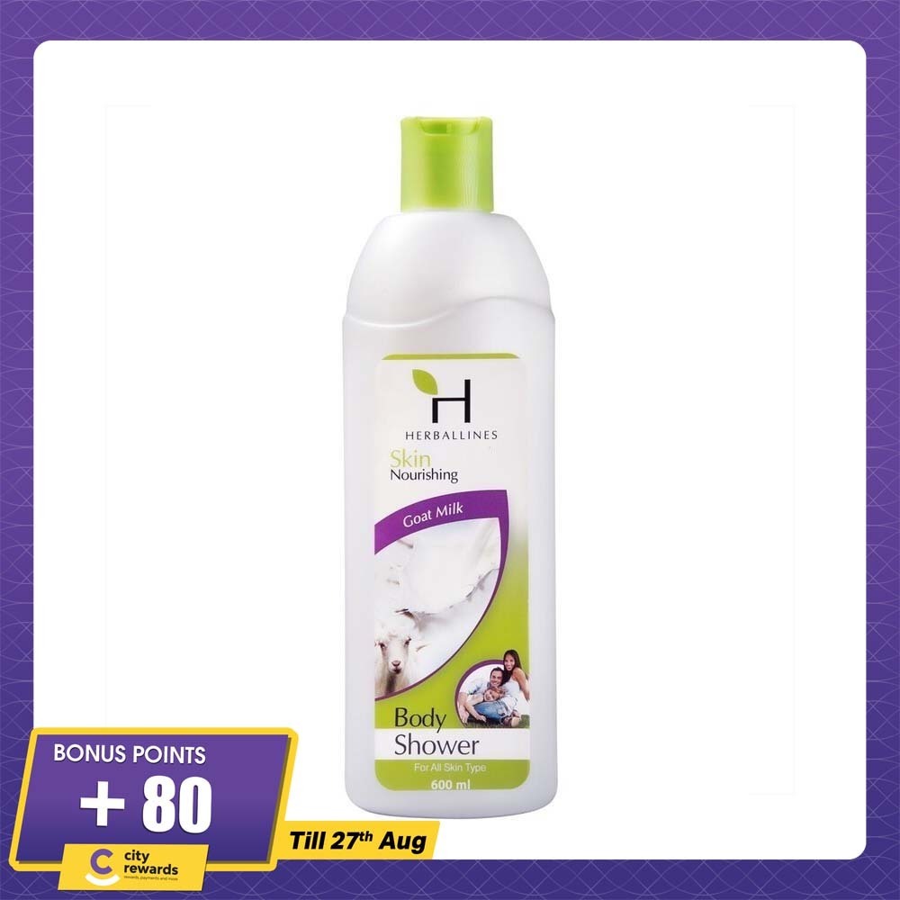 Herballines Skin Nourishing Body Shower 600ML (Goat Milk)