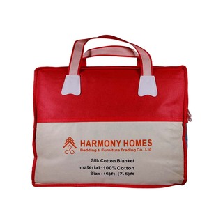 Harmony Homes Cotton Blanket 6x7.5ft Purple
