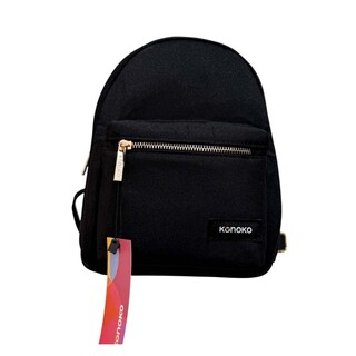 Konoko Cotton Mini Backpack Small (Brown Tweed)