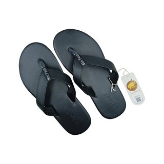 Sin Pauk Men Leather Slipper SPM-022 Brown (No-42)