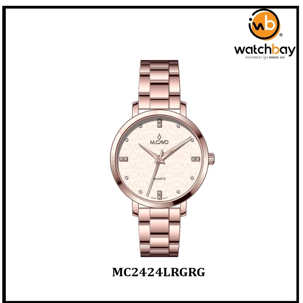 M. Cavo Women Watch MC2424LRGRG Cherry Oo