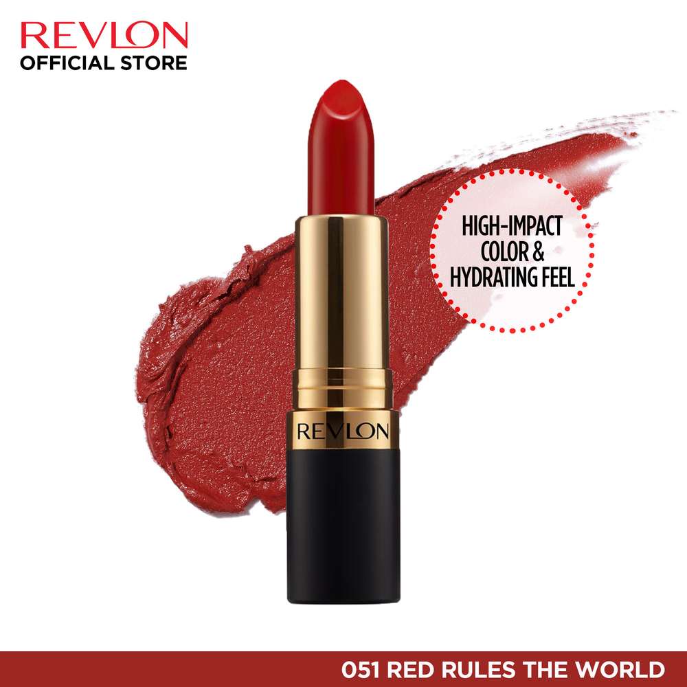 Revlon Superlustrous Matte Lip Stick (051 - Red Rules the World)