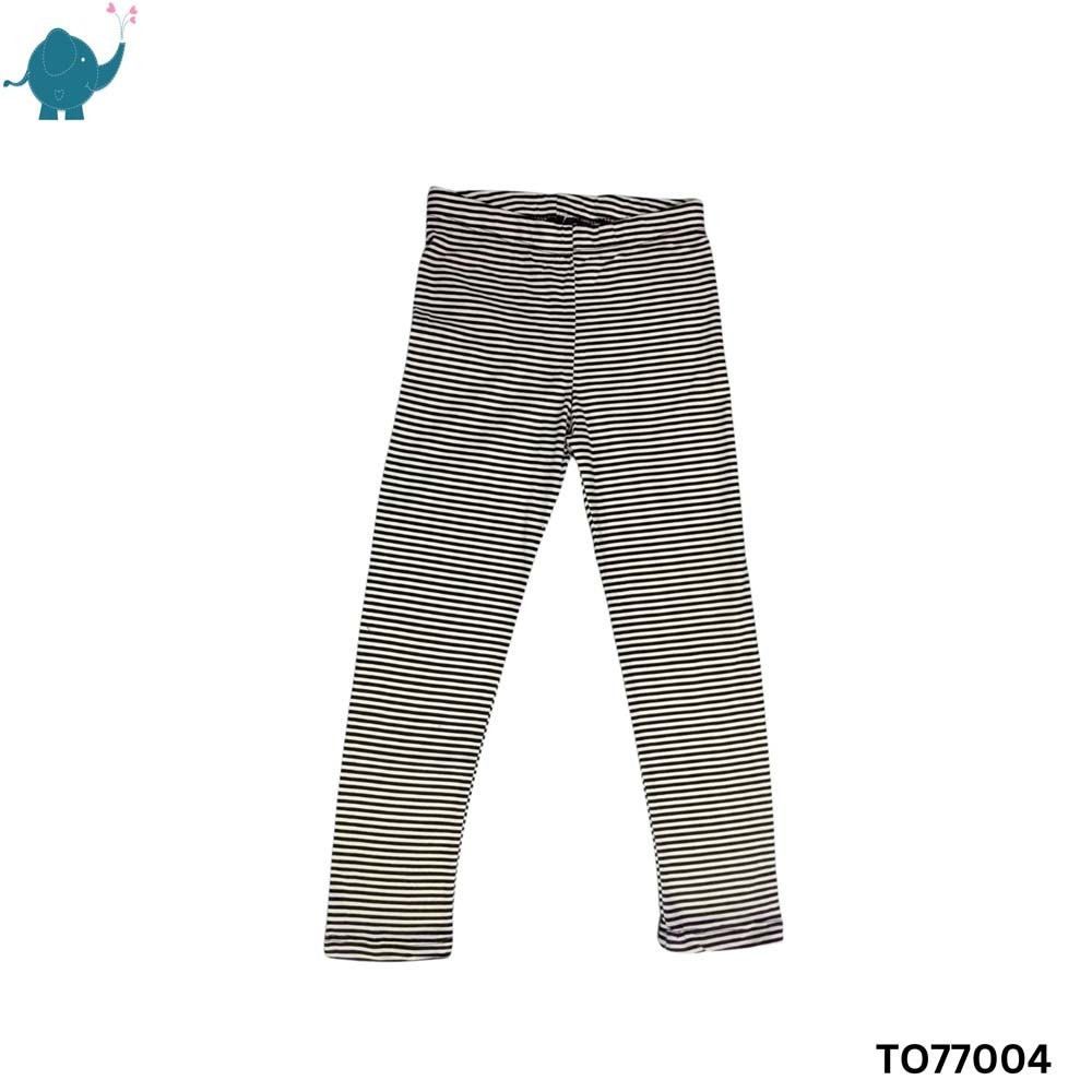 Max & Mia Unisex Stripe Legging TO77004 Black Stripe (7-8 Years)