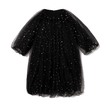 Kid Girl Loose Elegant Trendy Halloween With Puff Sleeves And Stars Pattern Skirt 20695472