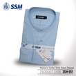 Madarin Collar Shirt Short Sleeve Over Size (Light Sky Blue) SSM-O-M-S-051