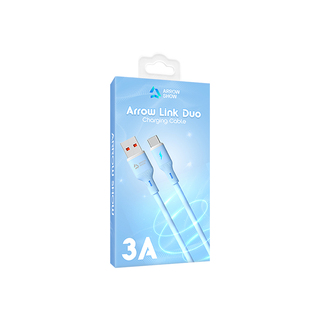 Arrow Show Link Duo Charging Cable Pink 3A CB-116