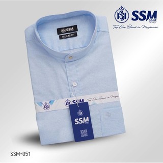 Madarin Collar Shirt Short Sleeve 2XL (Wood Brown) SSM-O-P-S-030