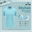 Tee Ray Stylish Polo Shirt Sky Blue/49 Medium MDP-S1008
