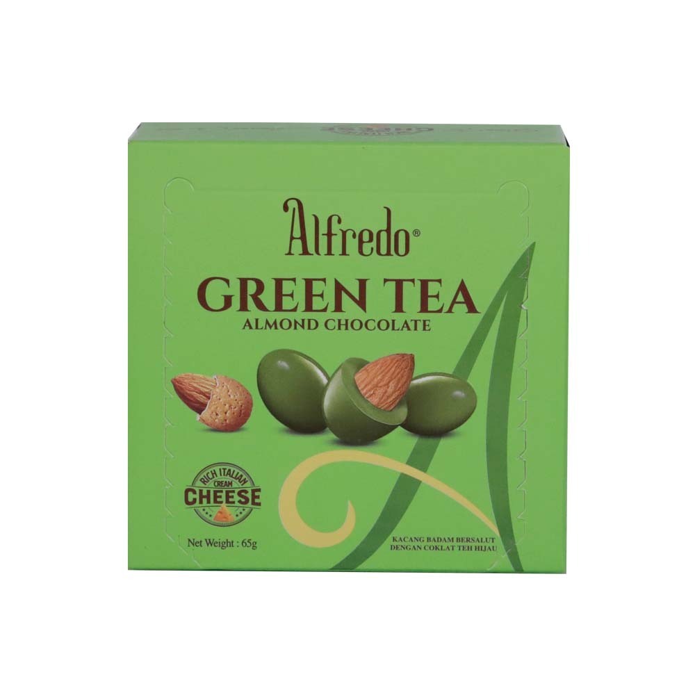 Alfredo Green Tea Almond Chocolate 65G