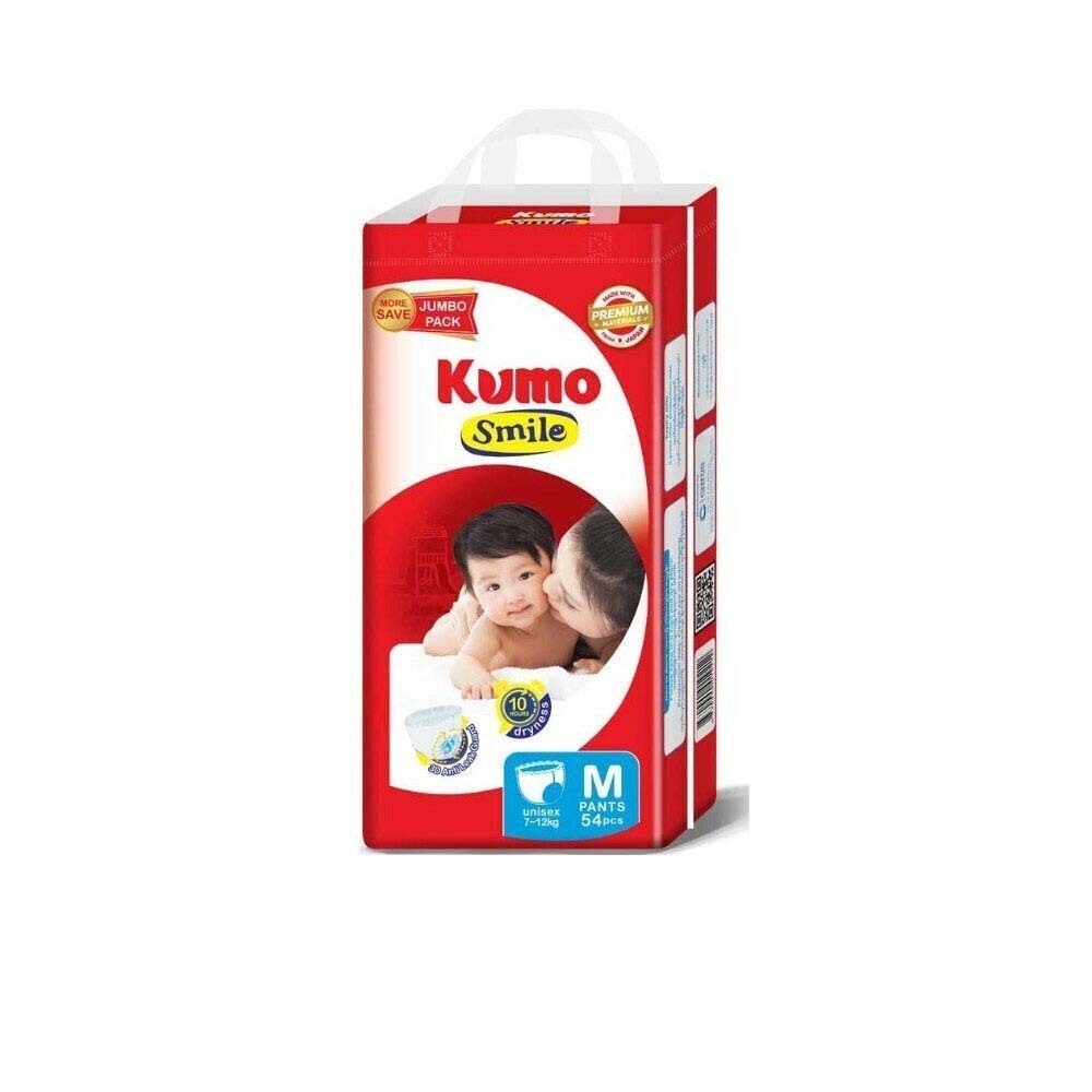 Kumo Smile Super Diaper Jumbo Medium (54PCS)