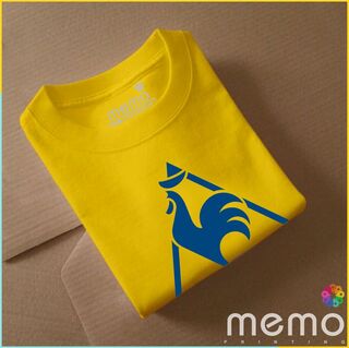 memo ygn Le coq sportif unisex Printing T-shirt DTF Quality sticker Printing-White (Medium)