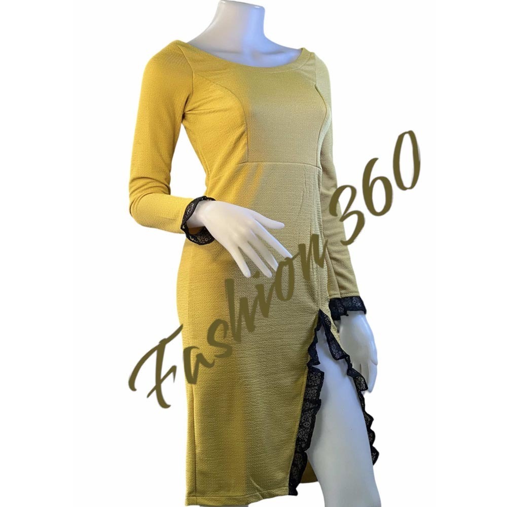 F48 Women Dress (Yellow)