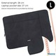 Rivacase Faux Leather Laptop Sleeve  (Water-Resistant) MAC-RV-8905-BLK Large