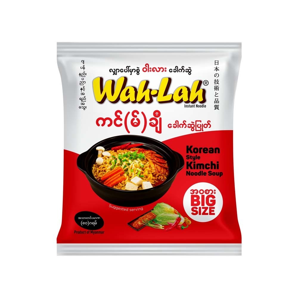 Wah Lah Inst Noodle Korean Kimchi 80G
